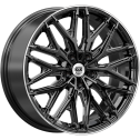 Диск литой КиК Клермон (КС1156) 19x8.0J/5x108 D60.1 ET33 чёрный бриллиант